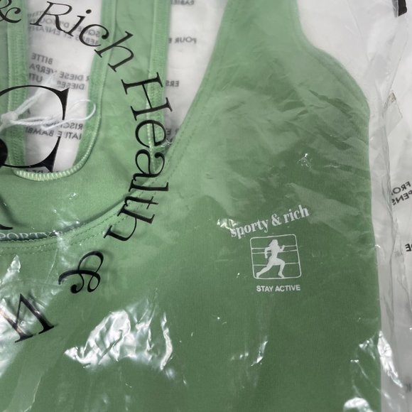 SPORTY&RICH Pistachio Sports Bra & Leggings 'N.01' - Picture 5 of 6